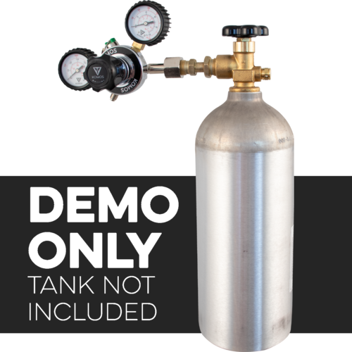 CO2 Regulator to Nitrogen or Argon Tank Adapter | CGA320 male thread by CGA580 male thread