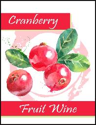 Cranberry Wine Labels 30 ct