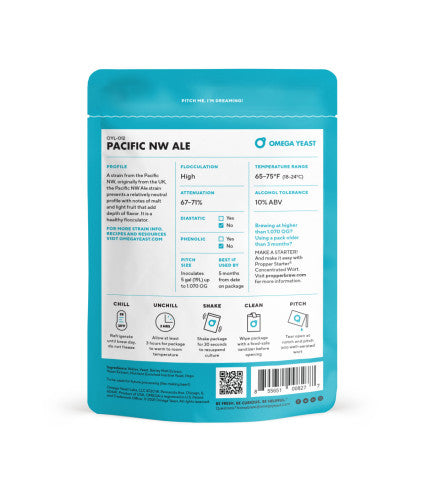 Omega Yeast Labs OYL-012 Pacific NW Ale