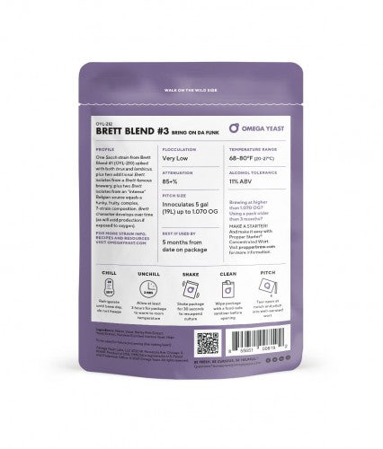 Omega Yeast Labs OYL-212 Brett Blend #3 Bring on Da Funk